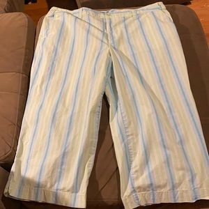 Cabana Stripe Wide Leg Crops